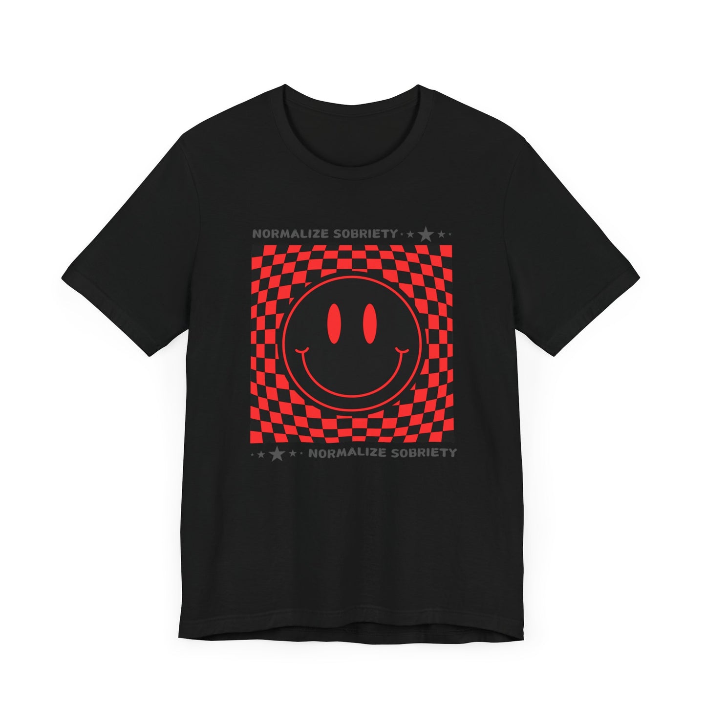 Recovery Tee - Normalize Sobriety Smiley Face Tee - Unisex T-Shirt