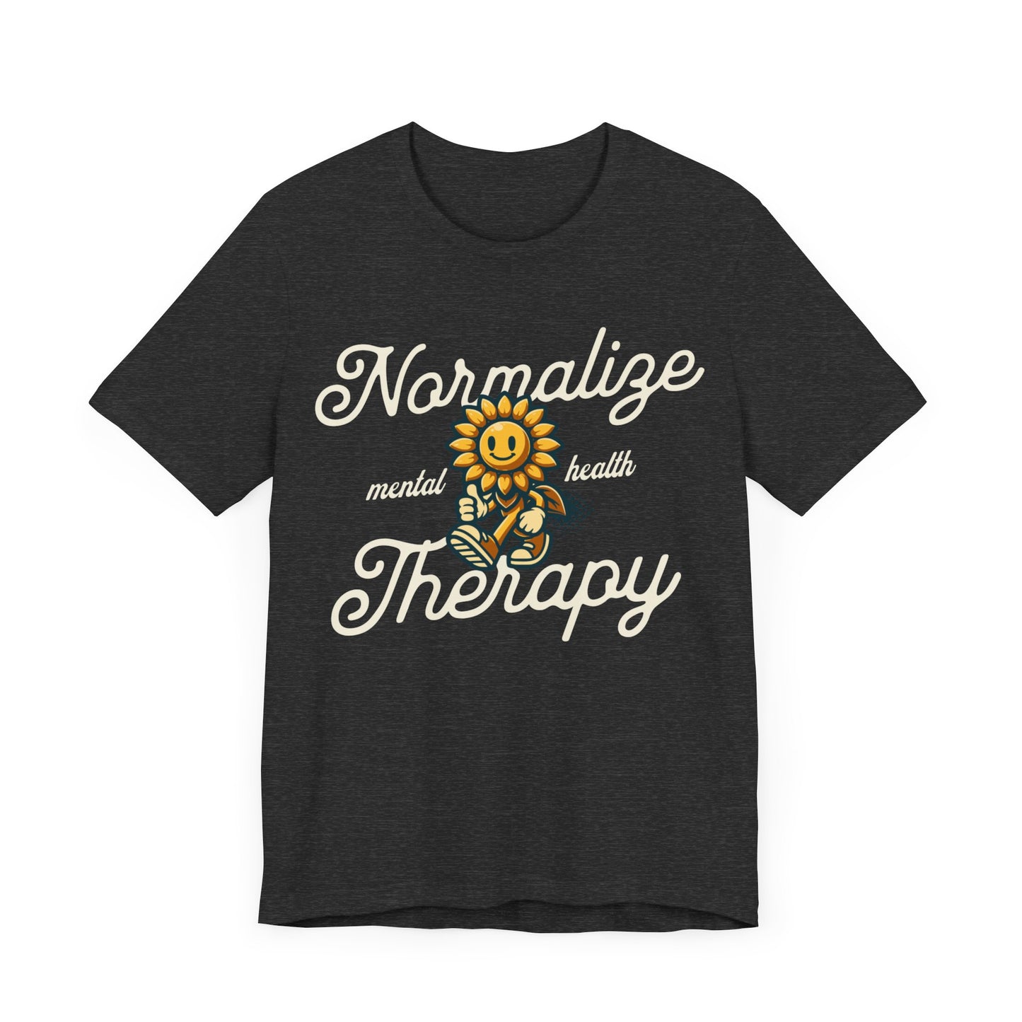 Normalize Therapy  - Mental Health T-shirt - Cool Jersey Tee