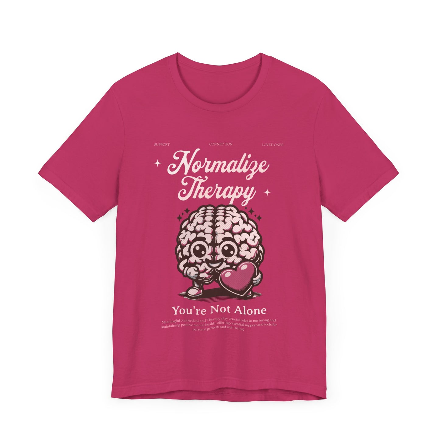 Normalize Therapy  - Mental Health T-shirt - Cool Jersey Tee