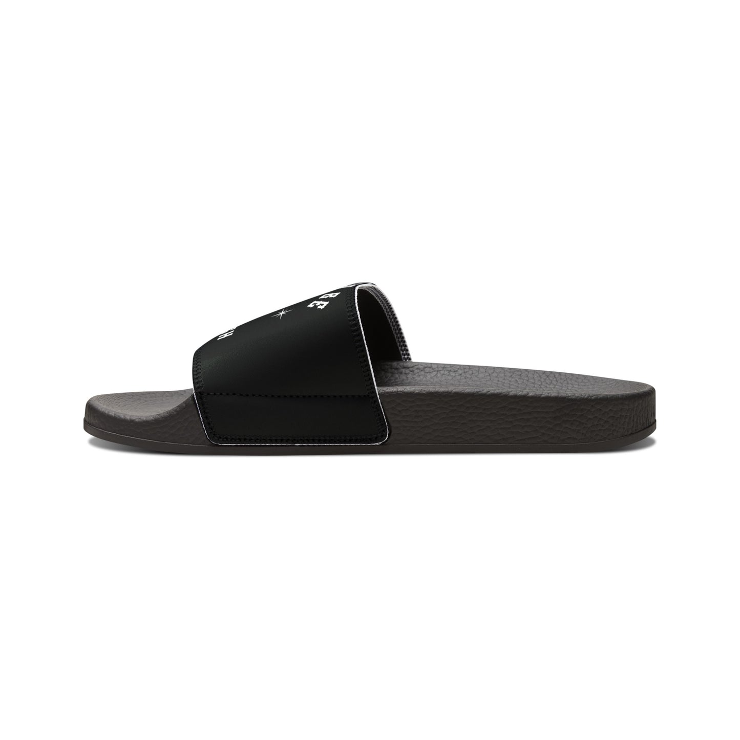 Addiction Recovery Sliders - Just To Be And Be Enough - Removable-Strap Sobriety Mental Health Sandals