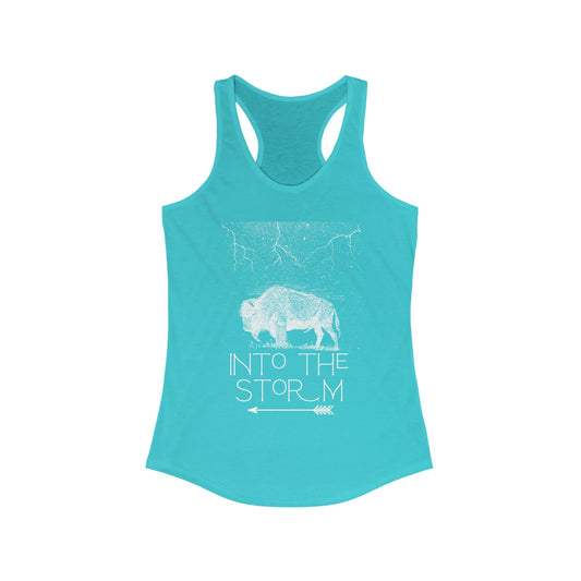 Mental Health Tank - Buffalo Into The Womens Racerback Recovery Tank