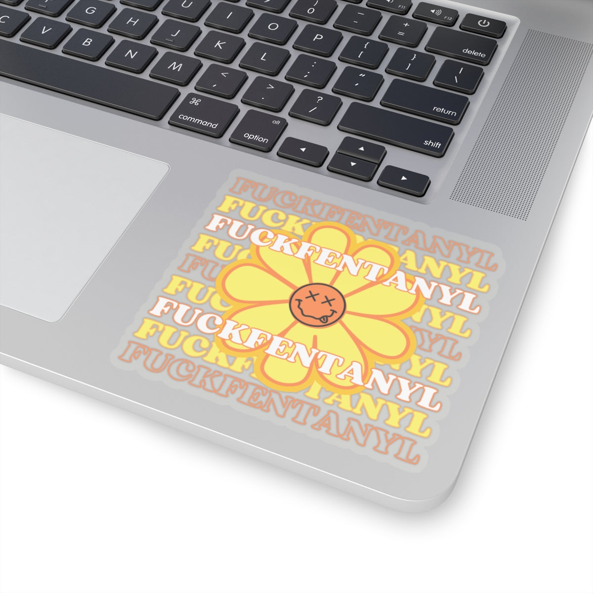 Addiction Recovery Sticker - Fuck Fentanyl Flower - Kiss-cut Sobriety Sticker