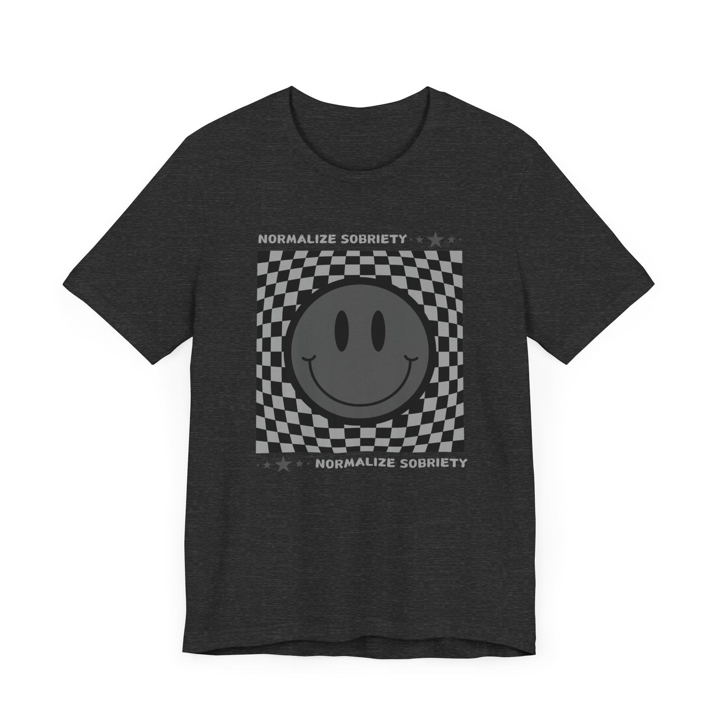 Recovery Tee - Normalize Sobriety Smiley Face Tee - Unisex T-Shirt