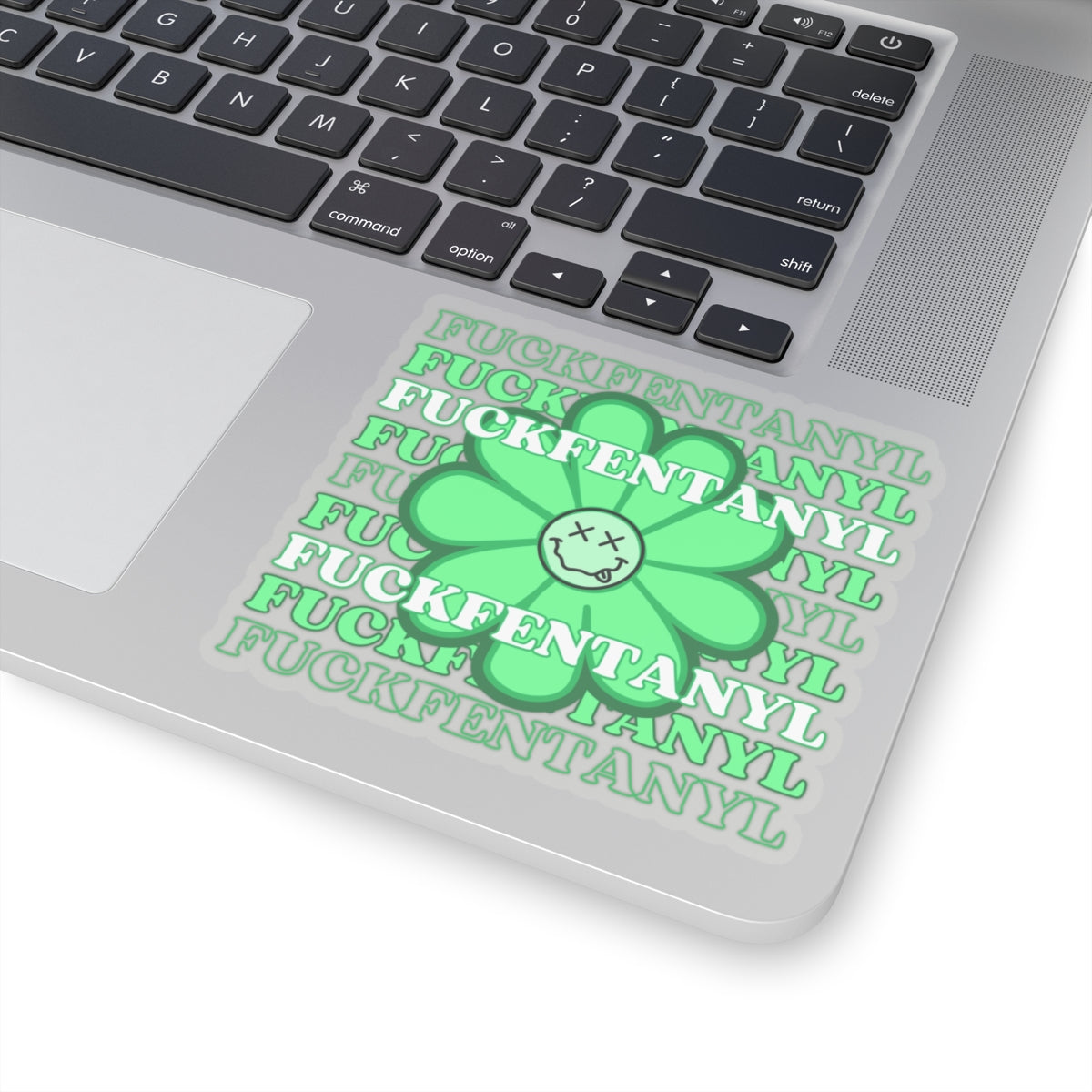 Addiction Recovery Sticker - Fuck Fentanyl Flower - Kiss-cut Sobriety Sticker