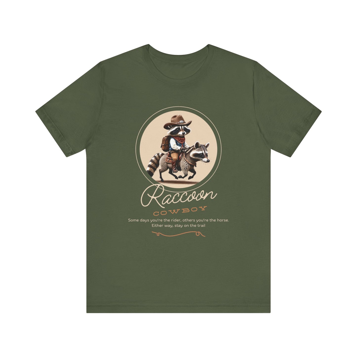 Animal Lover Tee - Raccoon Cowboy - Unisex Mental Health T-Shirt