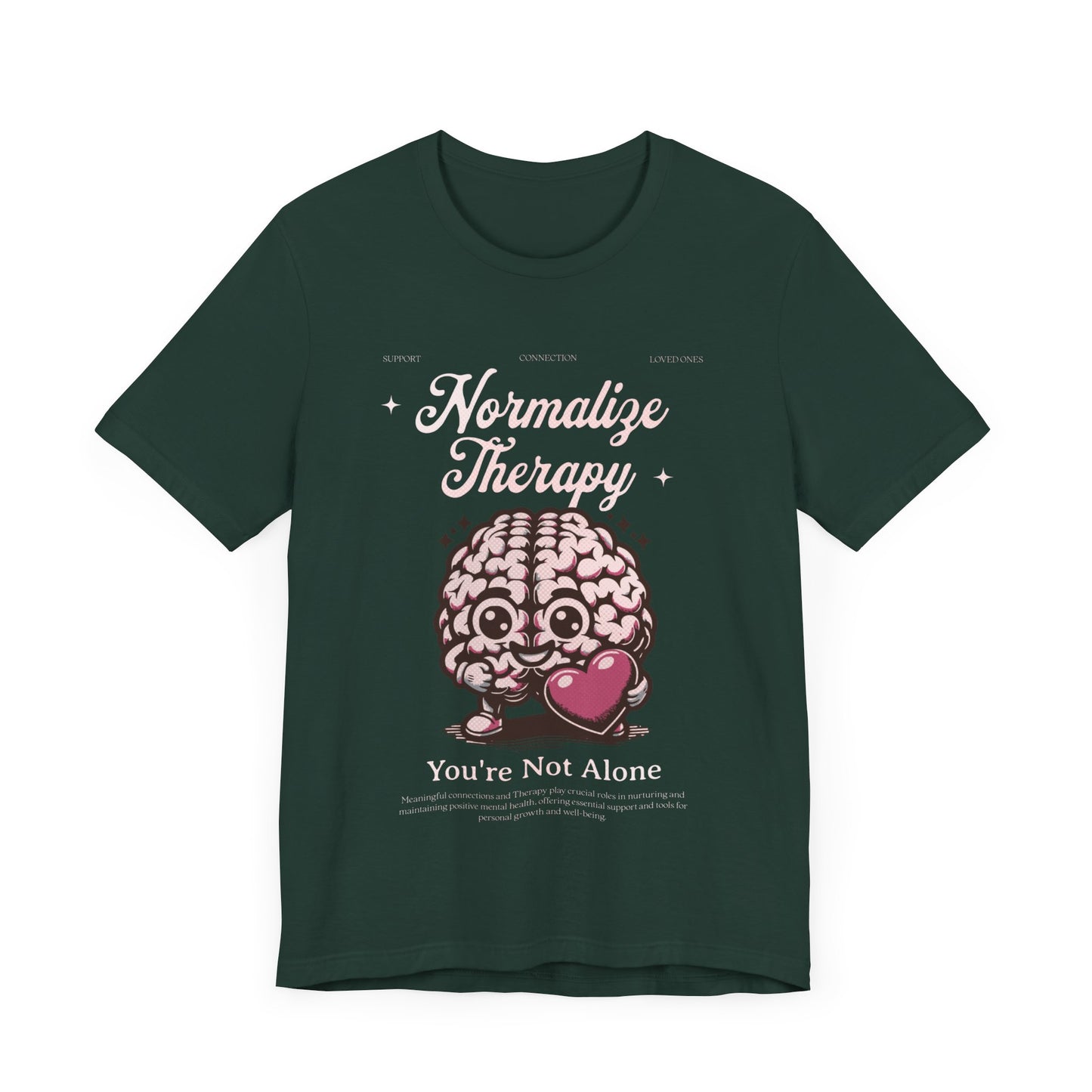 Normalize Therapy  - Mental Health T-shirt - Cool Jersey Tee