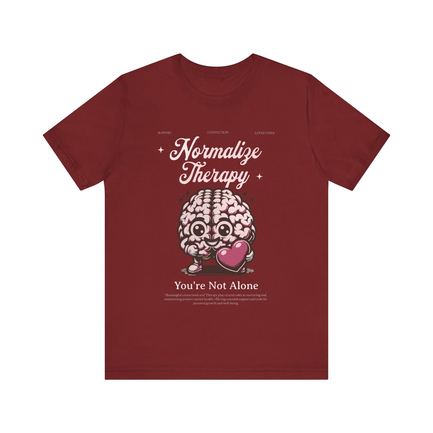 Normalize Therapy  - Mental Health T-shirt - Cool Jersey Tee