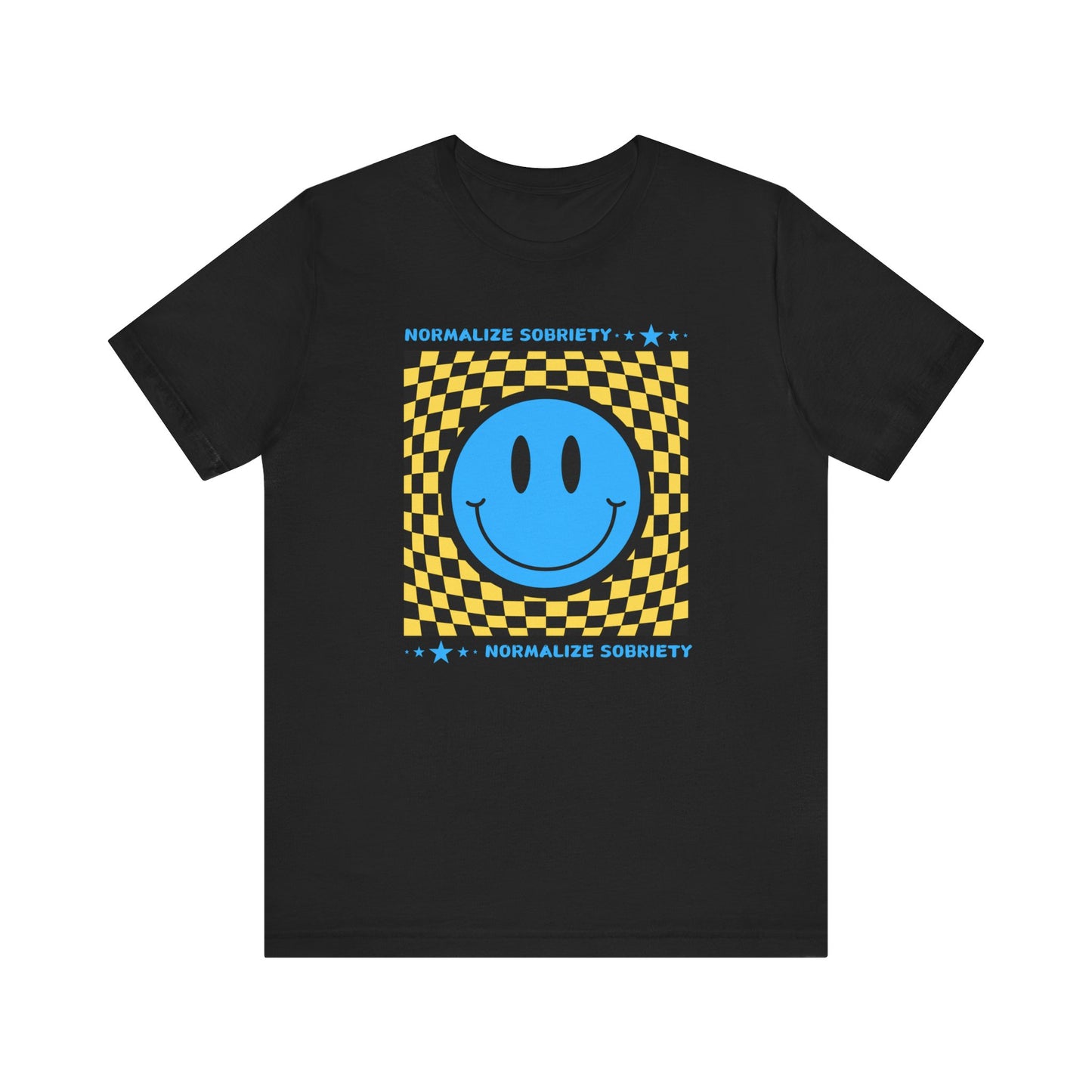 Recovery Tee - Normalize Sobriety Smiley Face Tee - Unisex T-Shirt