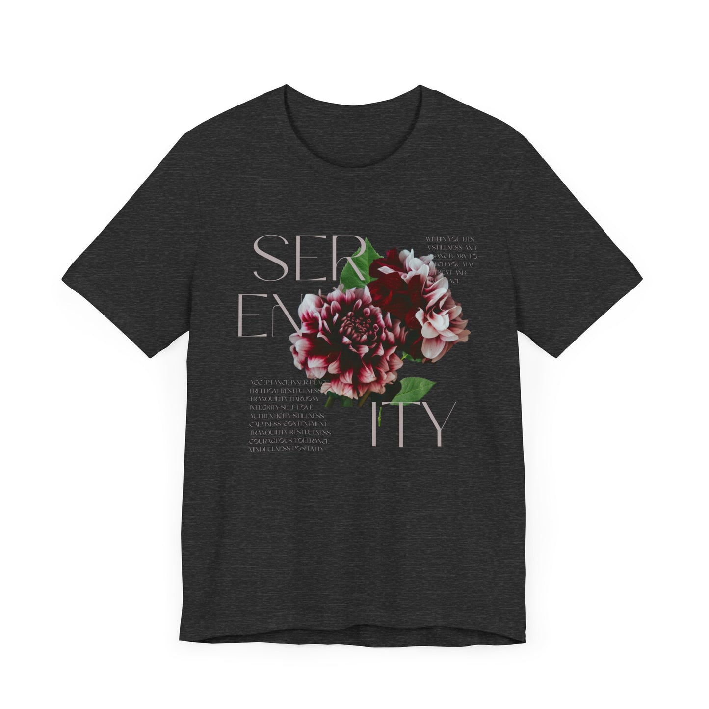 Addiction Recovery Tee - Serenity Blooms - Unisex Recovery T-Shirt