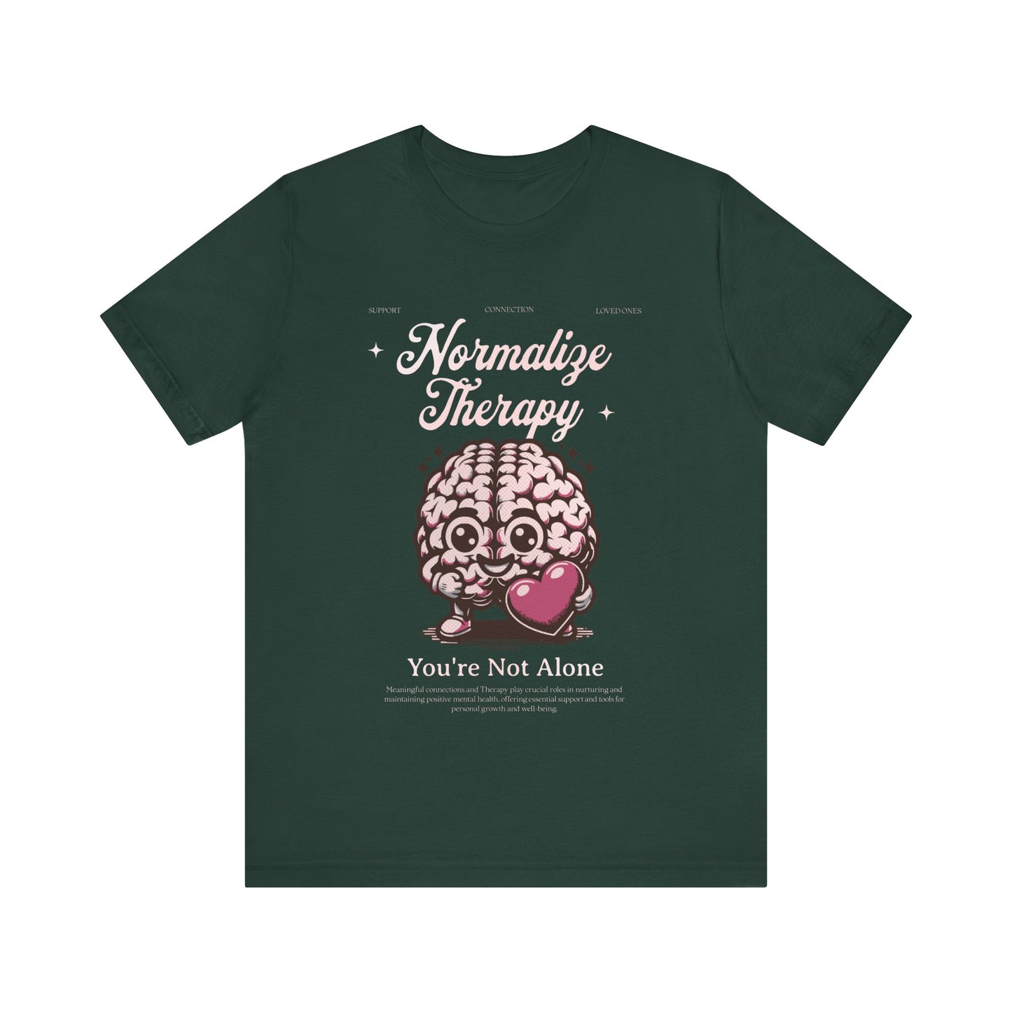 Normalize Therapy  - Mental Health T-shirt - Cool Jersey Tee