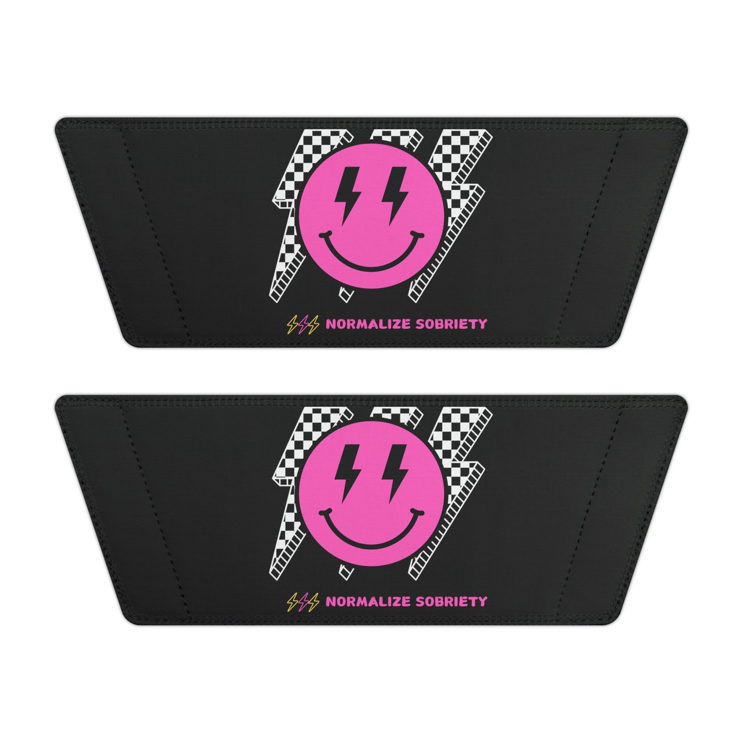 Copy of Addiction Recovery Sliders - Normalize Sobriety Smiley Face - Removable-Strap Sandals