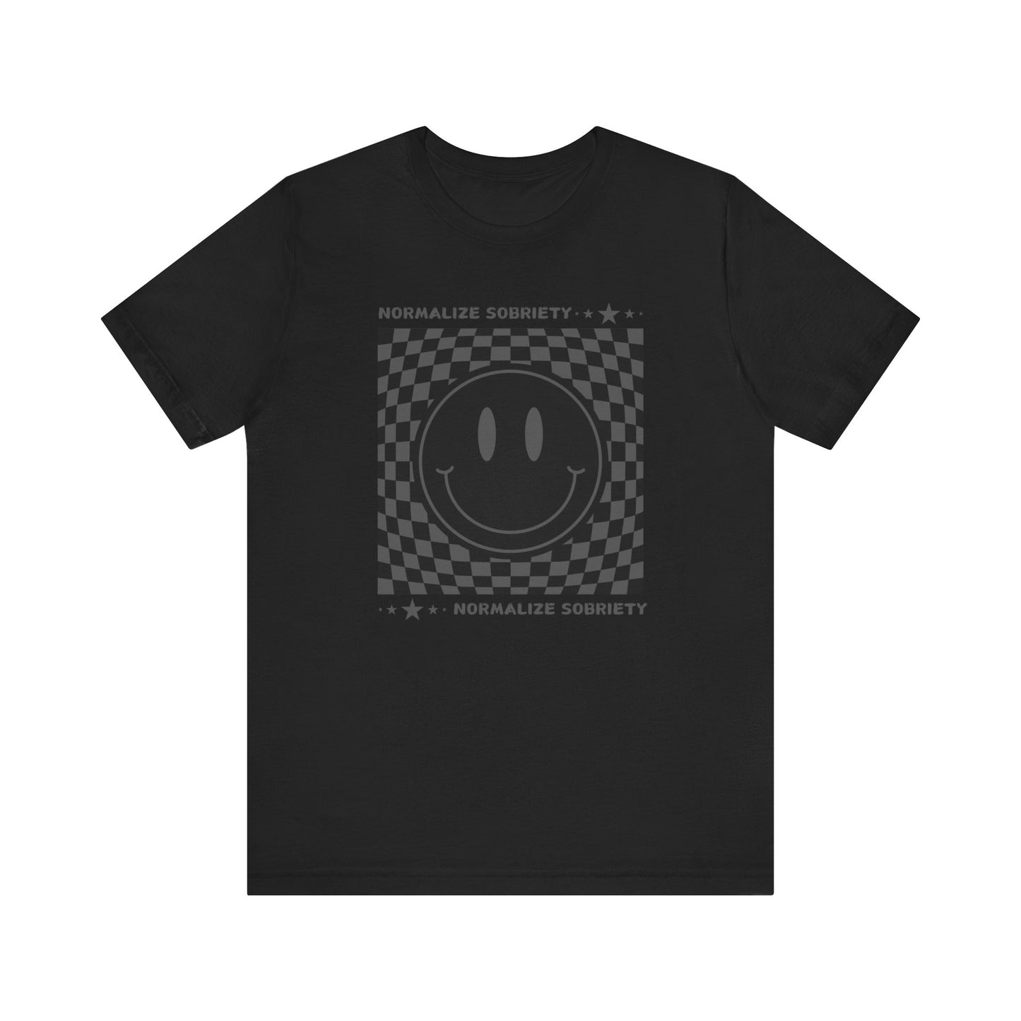 Recovery Tee - Normalize Sobriety Smiley Face Tee - Unisex T-Shirt