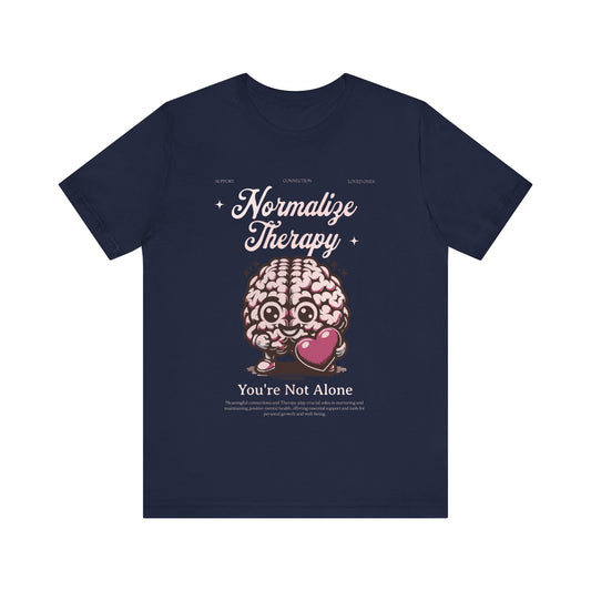 Normalize Therapy  - Mental Health T-shirt - Cool Jersey Tee