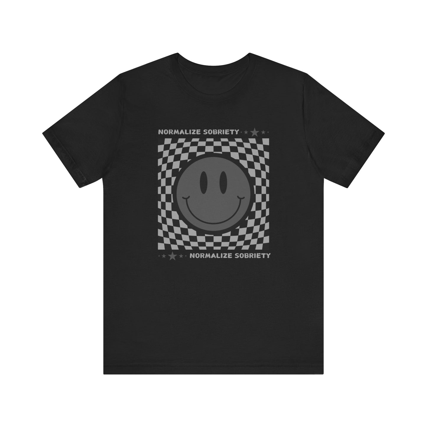 Recovery Tee - Normalize Sobriety Smiley Face Tee - Unisex T-Shirt