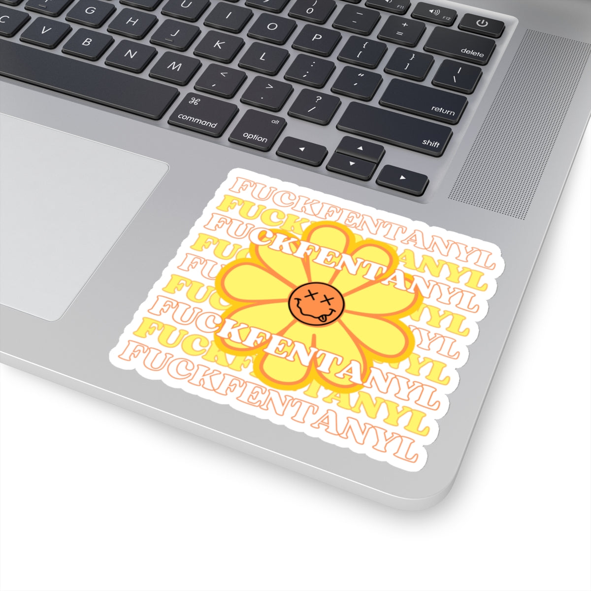 Addiction Recovery Sticker - Fuck Fentanyl Flower - Kiss-cut Sobriety Sticker