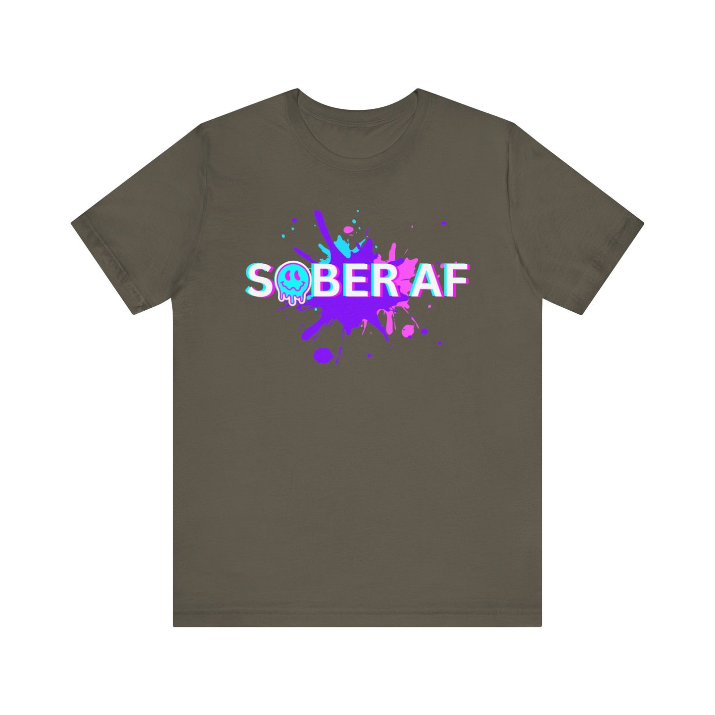 Sobriety Tee - Sober AF - Unisex Recovery T-Shirt