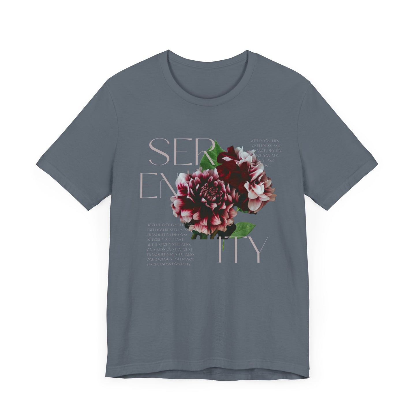 Addiction Recovery Tee - Serenity Blooms - Unisex Recovery T-Shirt