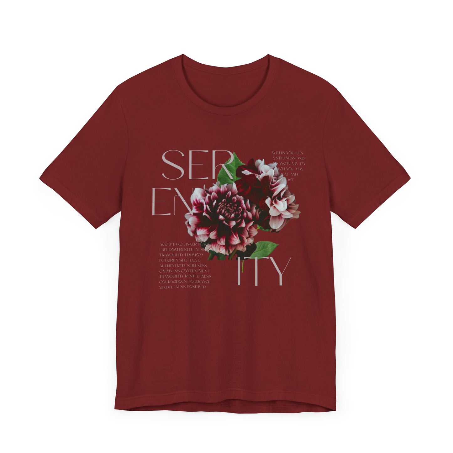 Addiction Recovery Tee - Serenity Blooms - Unisex Recovery T-Shirt