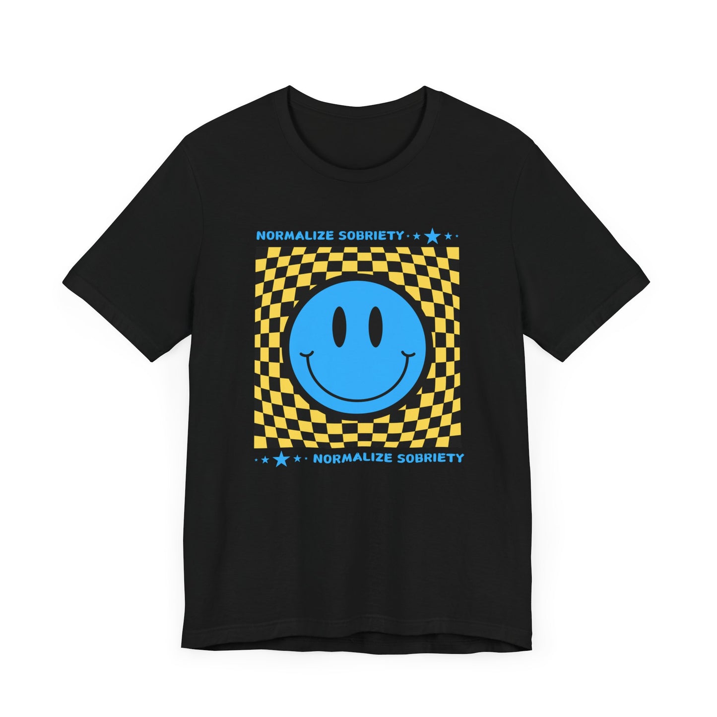 Recovery Tee - Normalize Sobriety Smiley Face Tee - Unisex T-Shirt