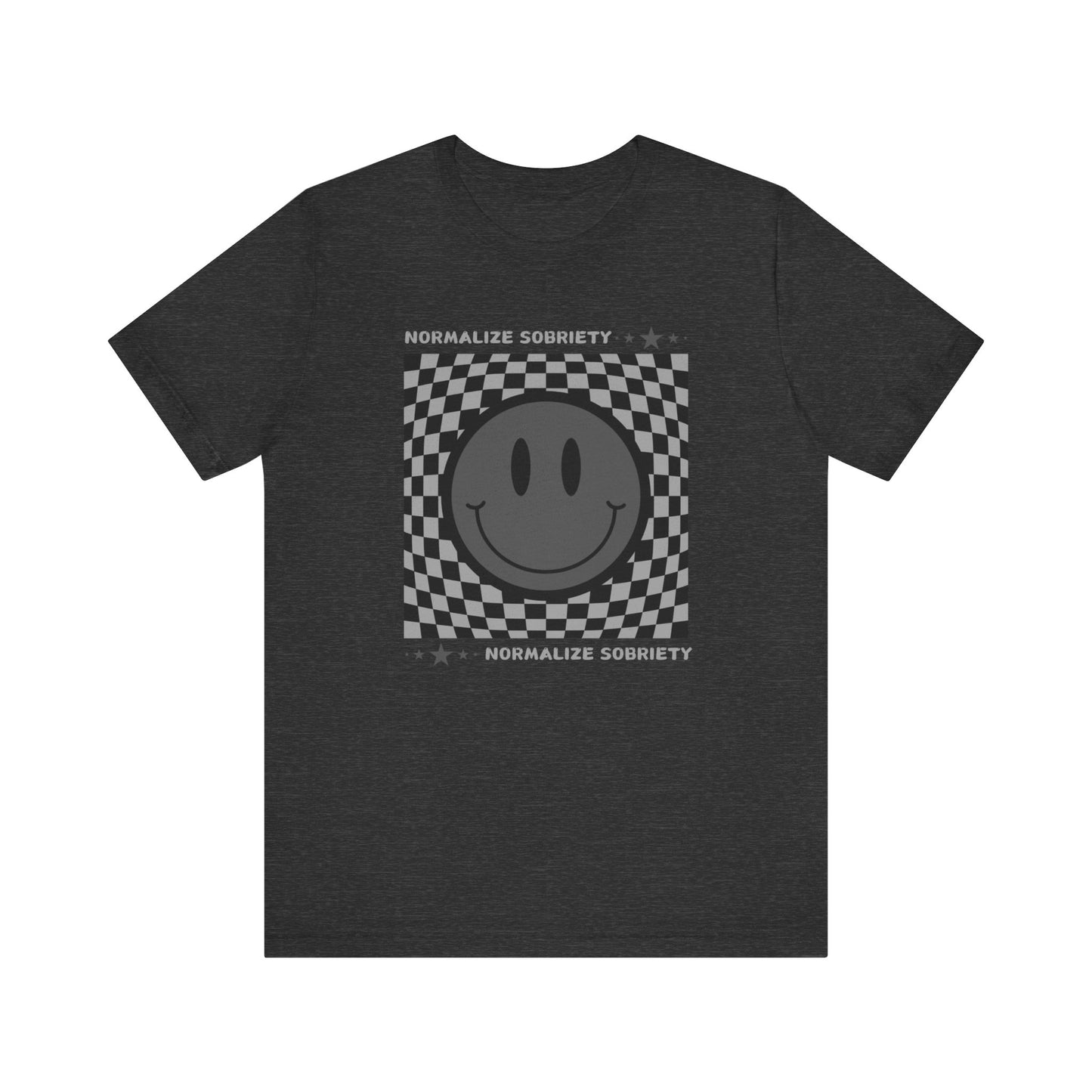 Recovery Tee - Normalize Sobriety Smiley Face Tee - Unisex T-Shirt